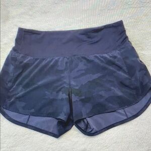 Women's Athletic Shorts in Black Camo
